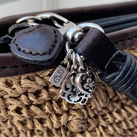 Brighton Wicker Wristlet Mini Bag Crossbody / Like- New - Picture 5 of 9